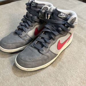 Nike Dunk High Zoom (2008) Mens Size 10.5 317892-061 Gray Infared Leather Canvas